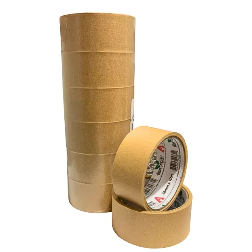 Kraft Paper Tape Eco 38mm x 10m with 6 Rolls ADERE