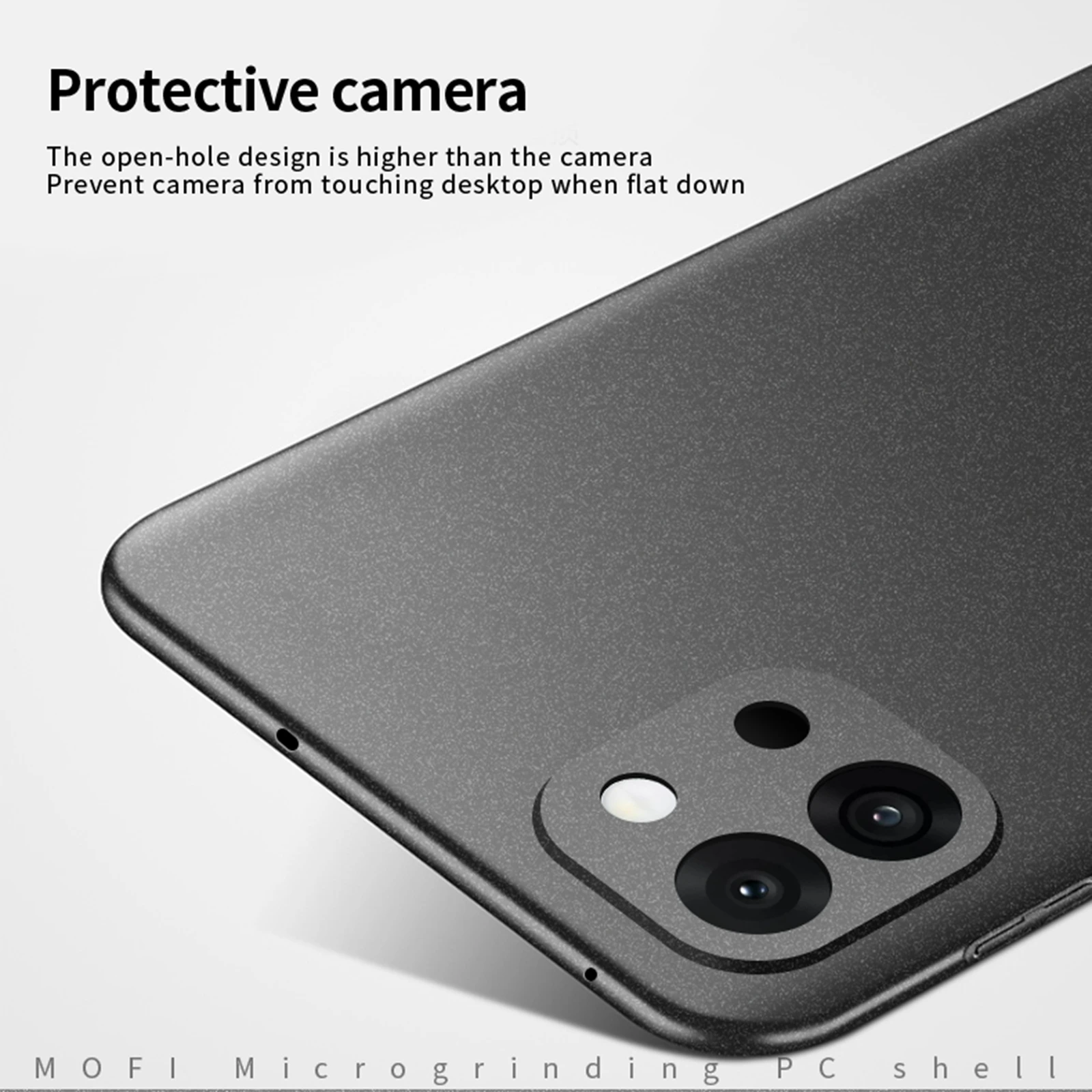 لهاتف OnePlus 13T 5G PC Case MOFI Shield Matte Series غطاء هاتف بقصة ضيقة - رمادي