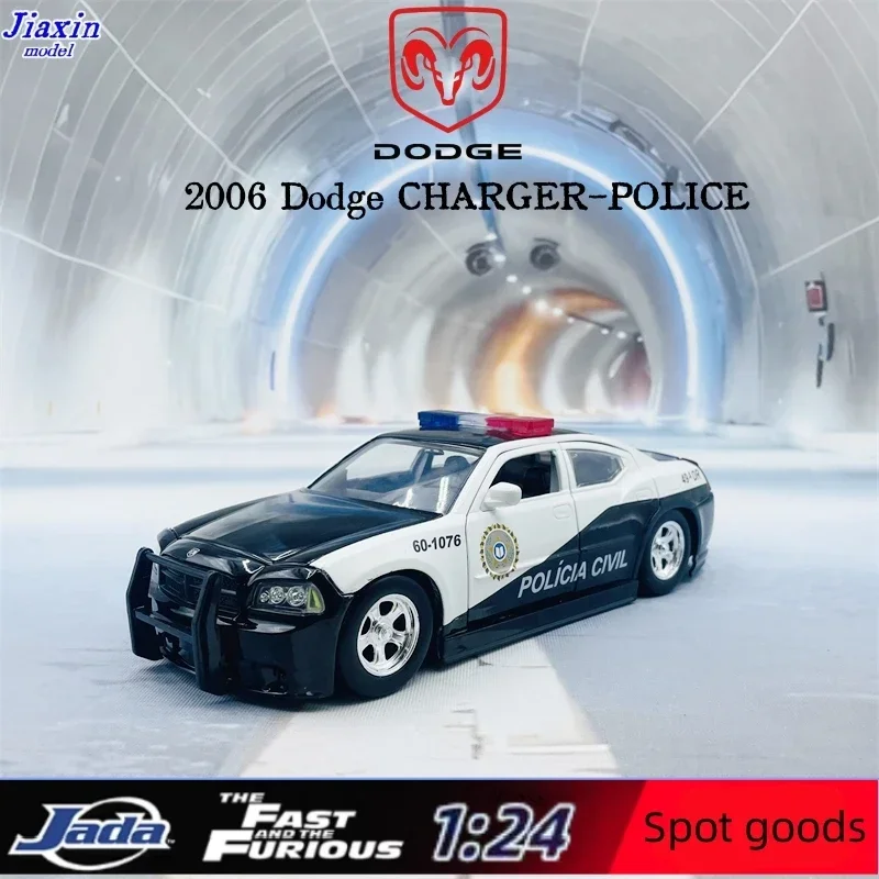 American JADA Speed and Passion 10 movies Dodge police car 1 24 simulation alloy car model toys