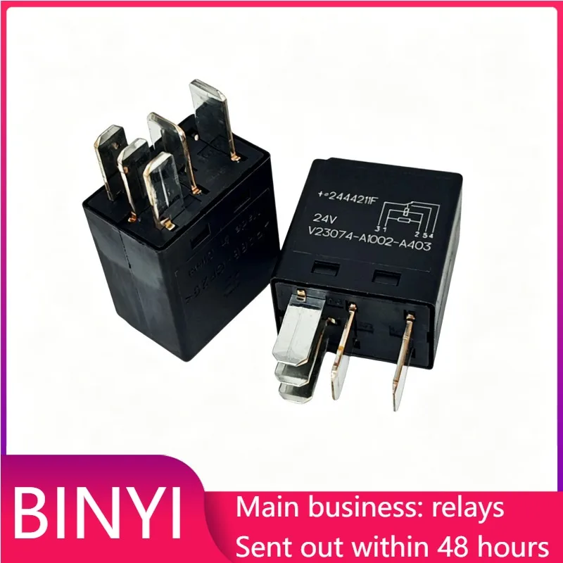 New 1pcs/lot V23074-A1002-A403 24V 5pins Automotive excavator relay