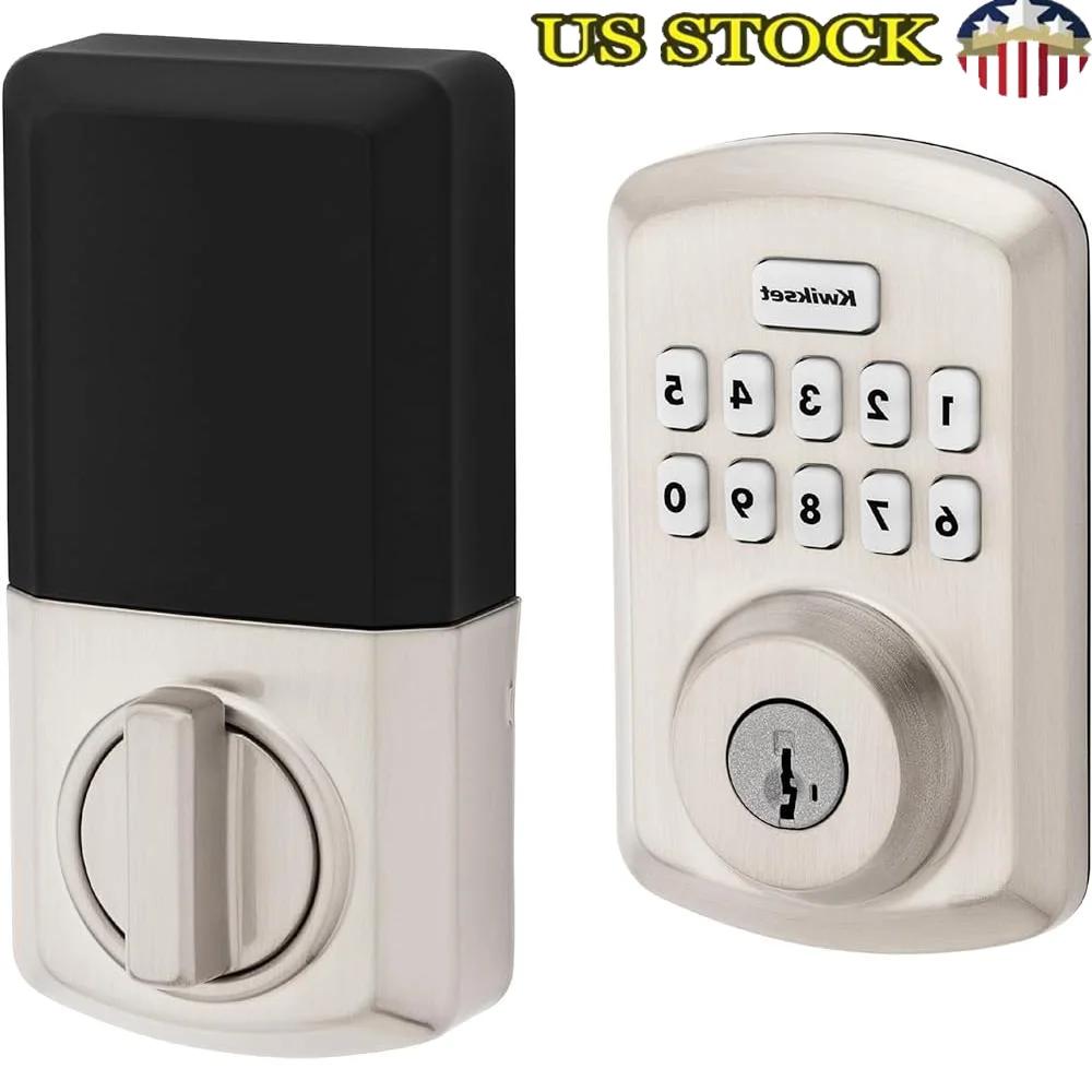 

Keyless Entry Electronic Deadbolt Lock 10-Button Keypad Auto Lock Intrusion Alert Vacation Mode SmartKey Security Easy Install