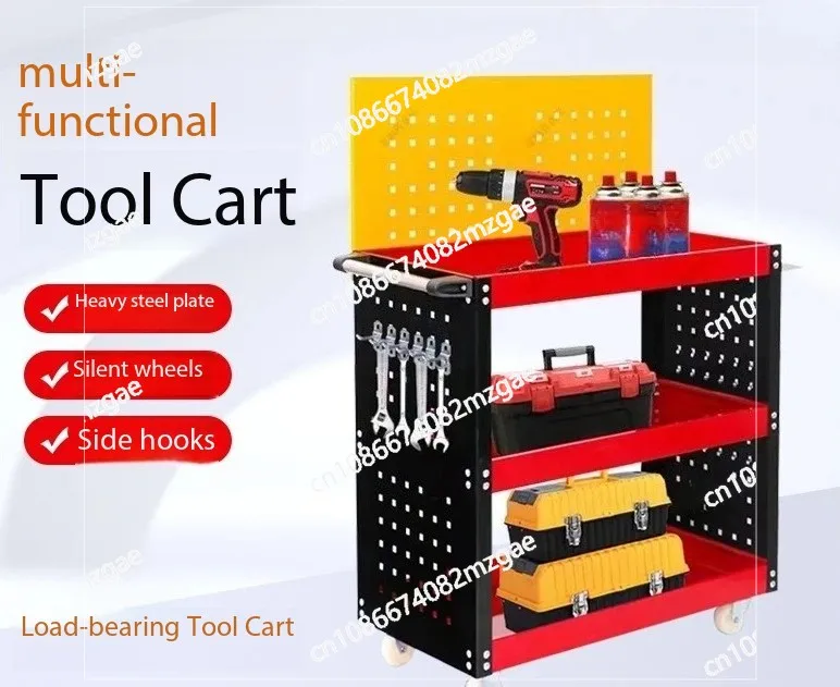 Automotive maintenance hardware turnover vehicle multifunctional three-layer tool driver push tool cabinet toolbox hardware