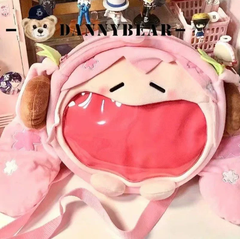 

Japanese Cute Virtual Singer Miku Doll Bag Pain Bag Big Mouth Bag Women'S Bag Gift Storage Bag Messenger Bag Surprise Gift