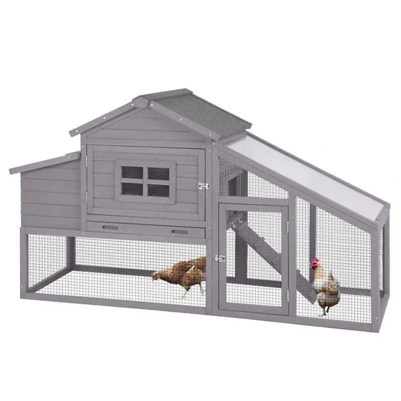 Easy Assembled Large Outdoor Eco-friendly Chicken Coop with Outdoor Run Large Wooden Chicken Coop