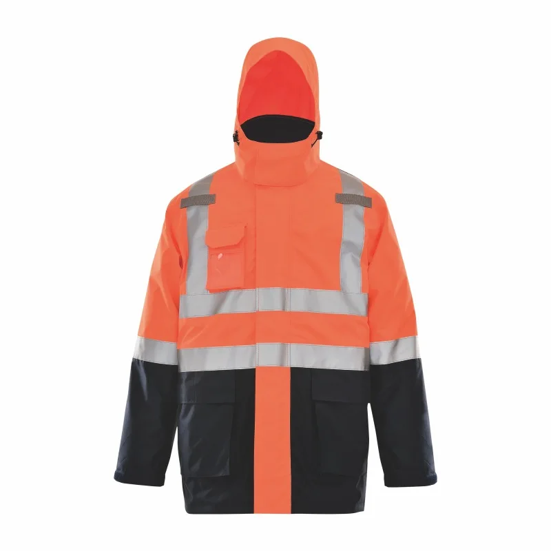 B495 Reflective Rescue Warning Clothing Winter Cold Waterproof Warm Work Clothes Removable Inner Liner