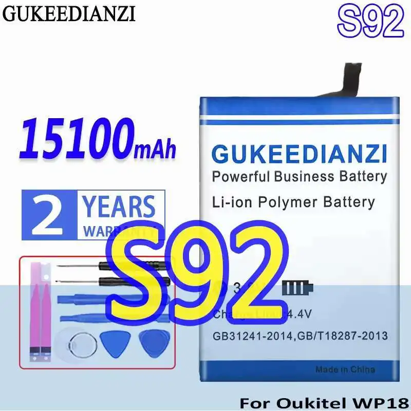 

S92 WP18 15100Mah Mobile Phone Battery Reliable Power High Capacity For Oukitel