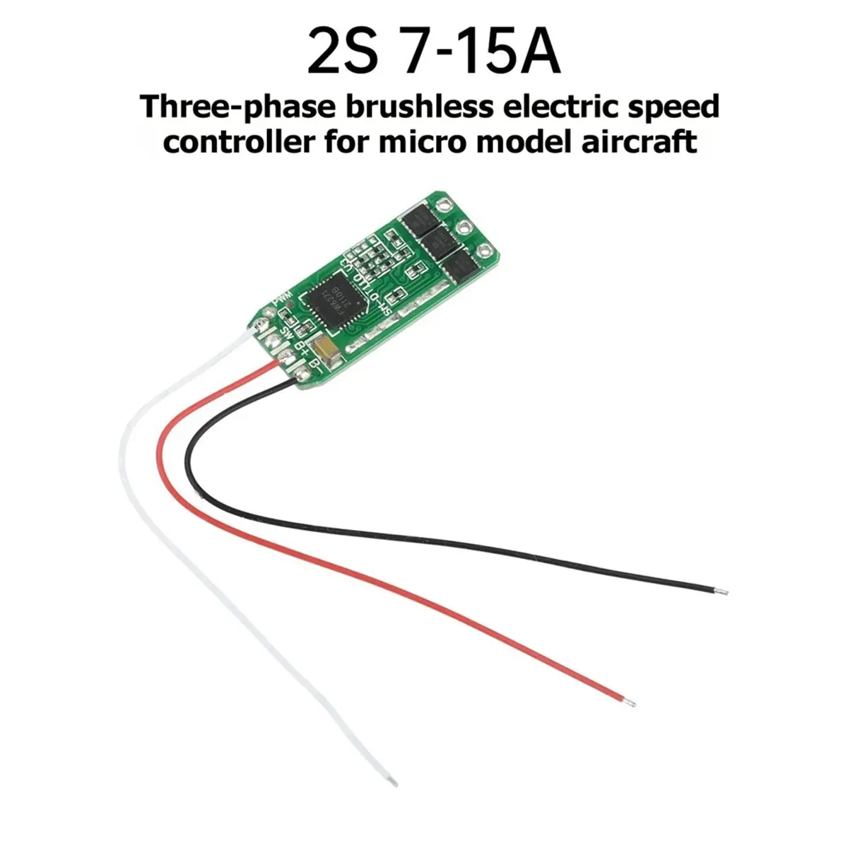 Micro Brushless ESC for RC Models: 2S 7A -15A, Brushless Motor Driver Board