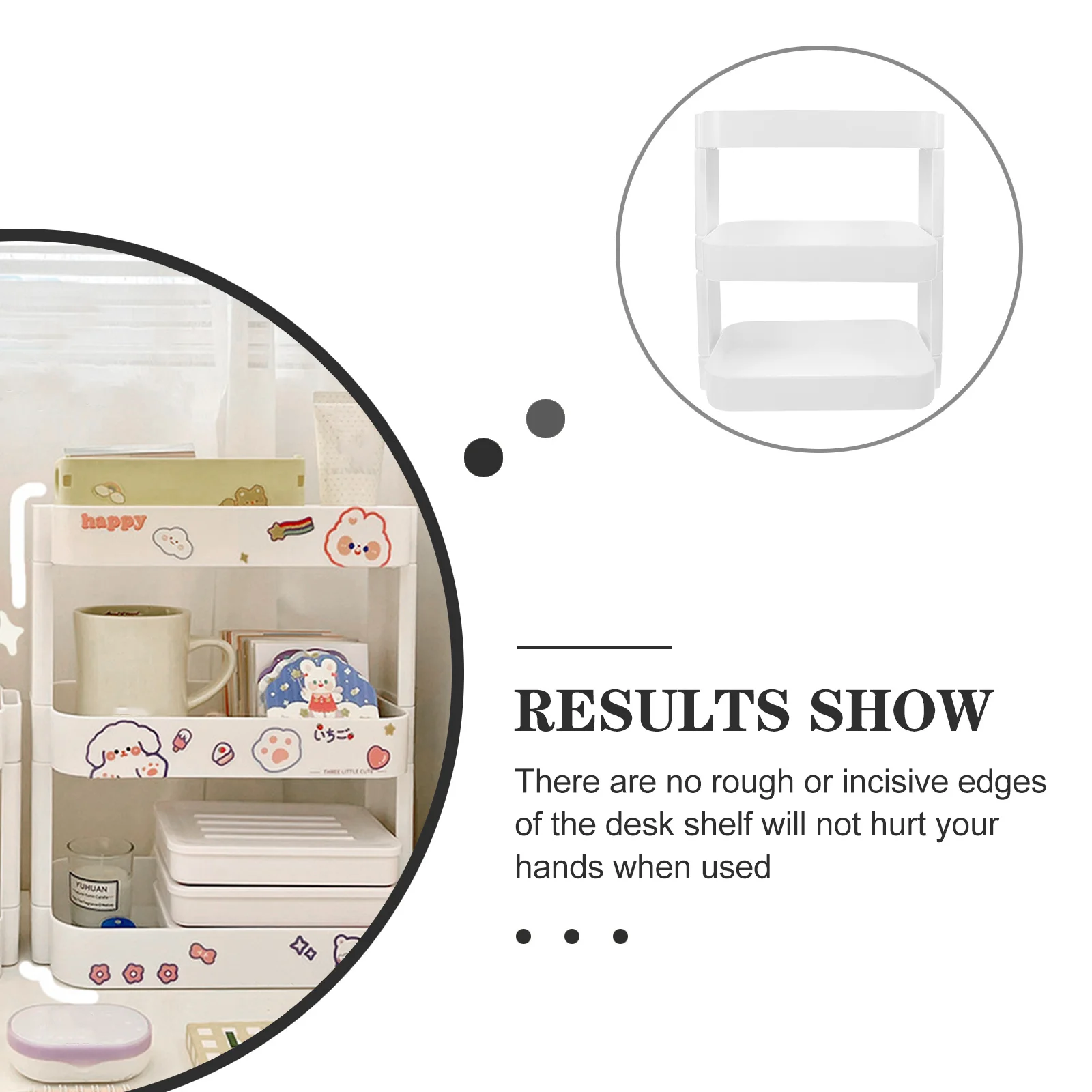 

Pencil Holder Organizer Desk Shelf Multi-Functional Desktop Storage Rack for Office Home Vanity Skincare Display Pencil Cup