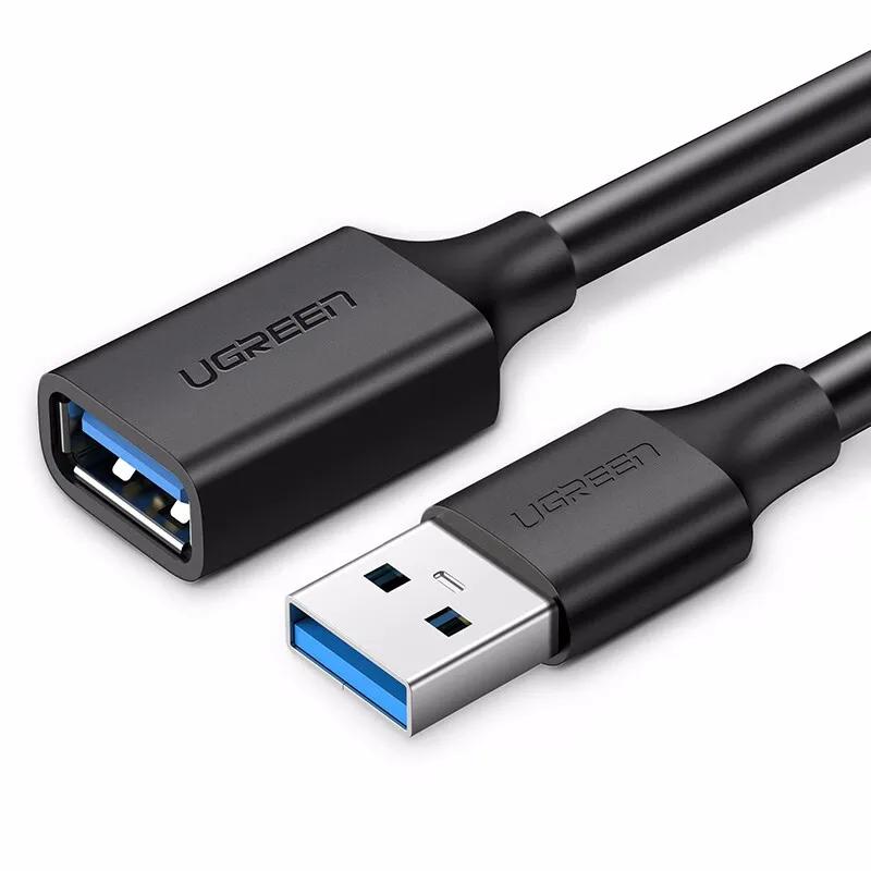 

UGREEN USB Extender, USB 3.0 Male to Female Extension Cable Nickel Plated Port High Speed Data Transfer Compatible with Webcam