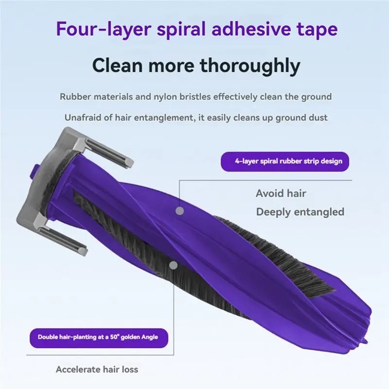 【TODAY ONLY】For NARWAL JX Vacuum Cleaner Accessories 15PCS Roller Brush Side Brush Mops Pad Filters Dust Bag Track Cleaning Clot