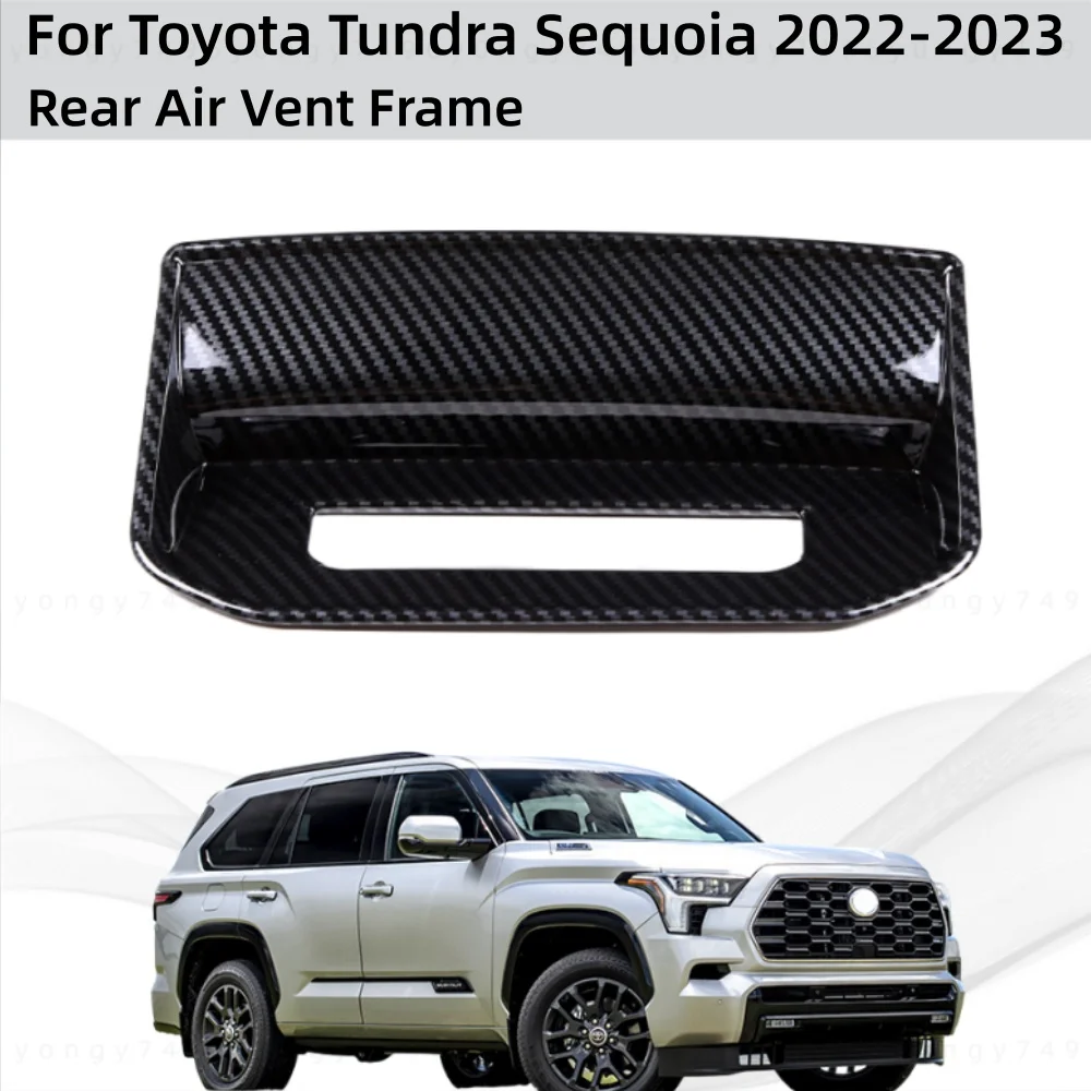 

Car Upgrade Styling Carbon Rear Air Vent Frame For Toyota Tundra Sequoia 2022-2023 Modification Decoration Accessories