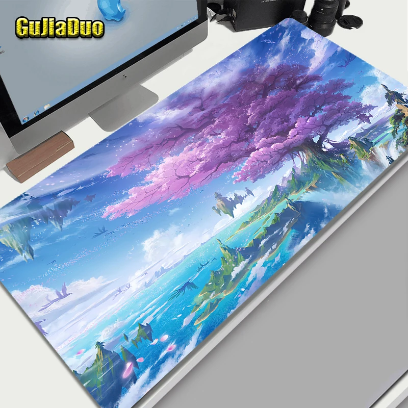 

40x90 Fantasy Anime Tree Mouse Pad Gamer Computer Table Desk Mat Pc Cushion Gaming Room Accessories Kawaii Comic Mousepad Carpet