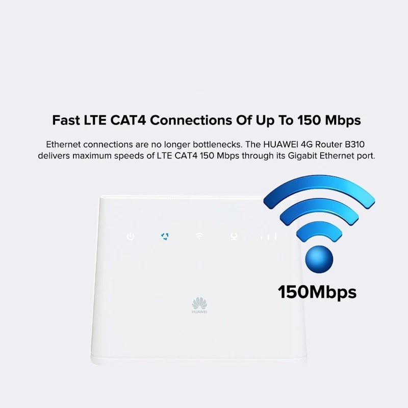 Imagem -02 - Cpe Roteador sem Fio Hotspot Móvel Repetidor Wifi de Alta Velocidade Slot para Cartão Sim para Casa e Escritório 150mbps Original Huawei-b315s-936 4g