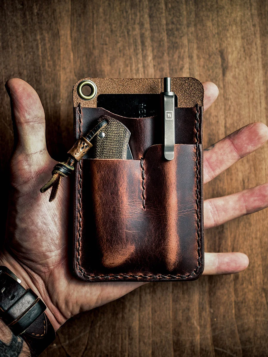 kika-ni-handcrafted-vintage-top-layer-cowhide-leather-wallet-vertical-card-holder-key-chain-bag-for-youth-men-and-women