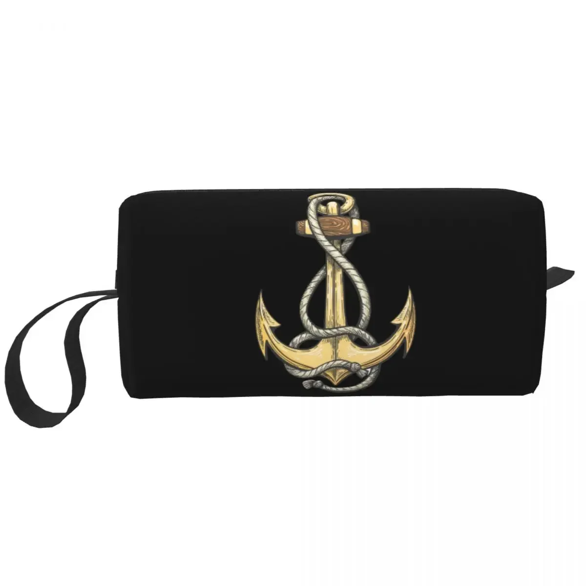 Travel Nautical Anchor Toiletry Bag Sailor Adventure Makeup Cosmetic Organizer Women Beauty Storage Dopp Kit Bags Dopp Kit Case