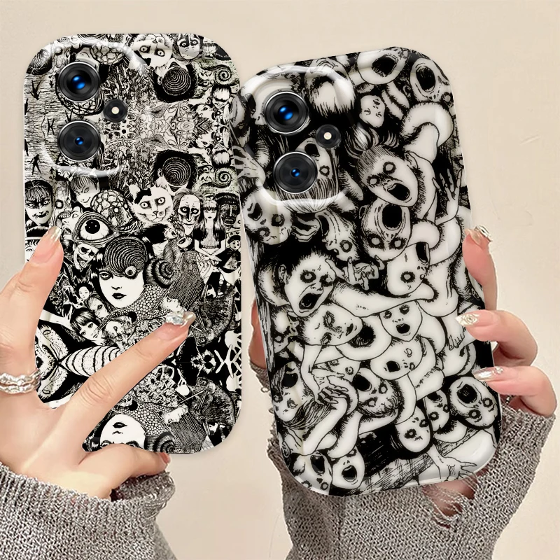 Anime Tomie Kawakami For Xiaomi Redmi Note 13 12 12S 11S 11 10 9 8 10A 9C Pro Plus 5G Wave Oil Funda Phone Case