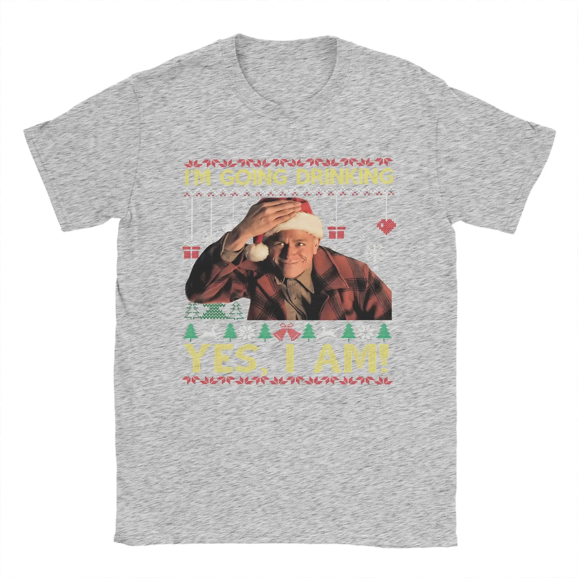 تشارلي هونام إد جين سأذهب للشرب نعم أنا عيد الميلاد تي شيرت الصيف Y2K تي شيرت محب تي شيرت للكبار #3