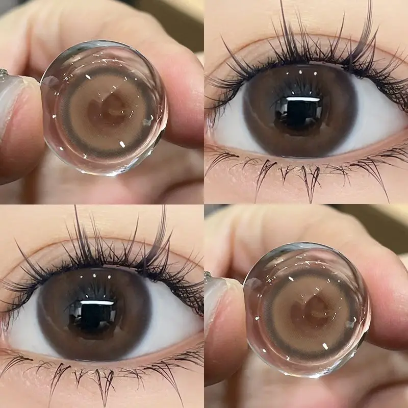 JeweLens Hazel Color Kontaktlinsen Softlens für Augenlinsen Kosmetische Augenkontaktlinsen mit Myopie Schneller Versand