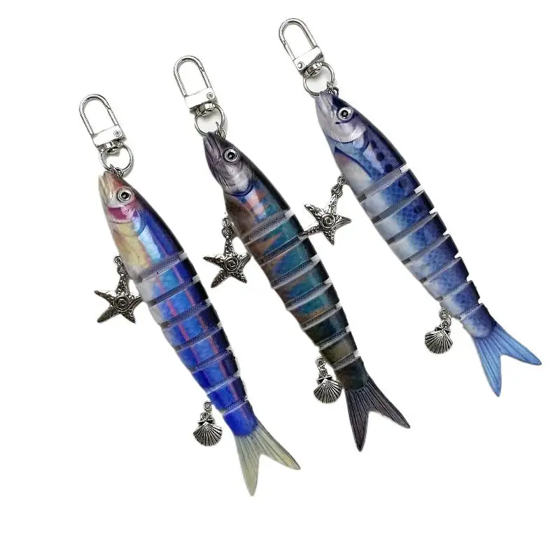 Kreative Fischköder-Schlüsselanhänger, Lustige Fischköder-Taschenanhänger, Handy-Lanyard, Taschenanhänger, Schmuckzubehör für Männer und Frauen – Detail 7
