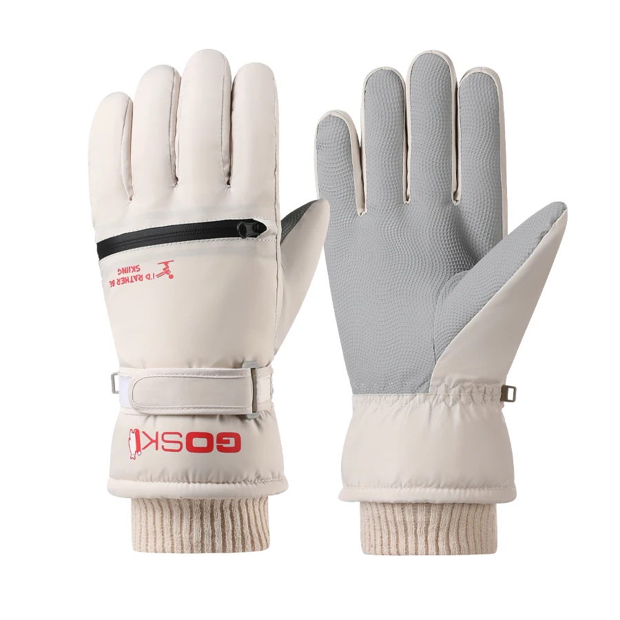 AliExpress Winter cold protection, outdoor cycling, electric bike riding, warm skiing gloves with velvet, waterproof touch screen, anti los