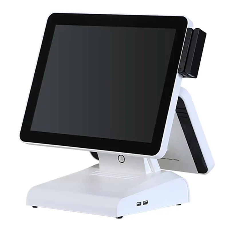 2026 15 Inch Touch POS Terminal Windows Black Orange Retail POS System All In One Sale Cash Register Cashier POS