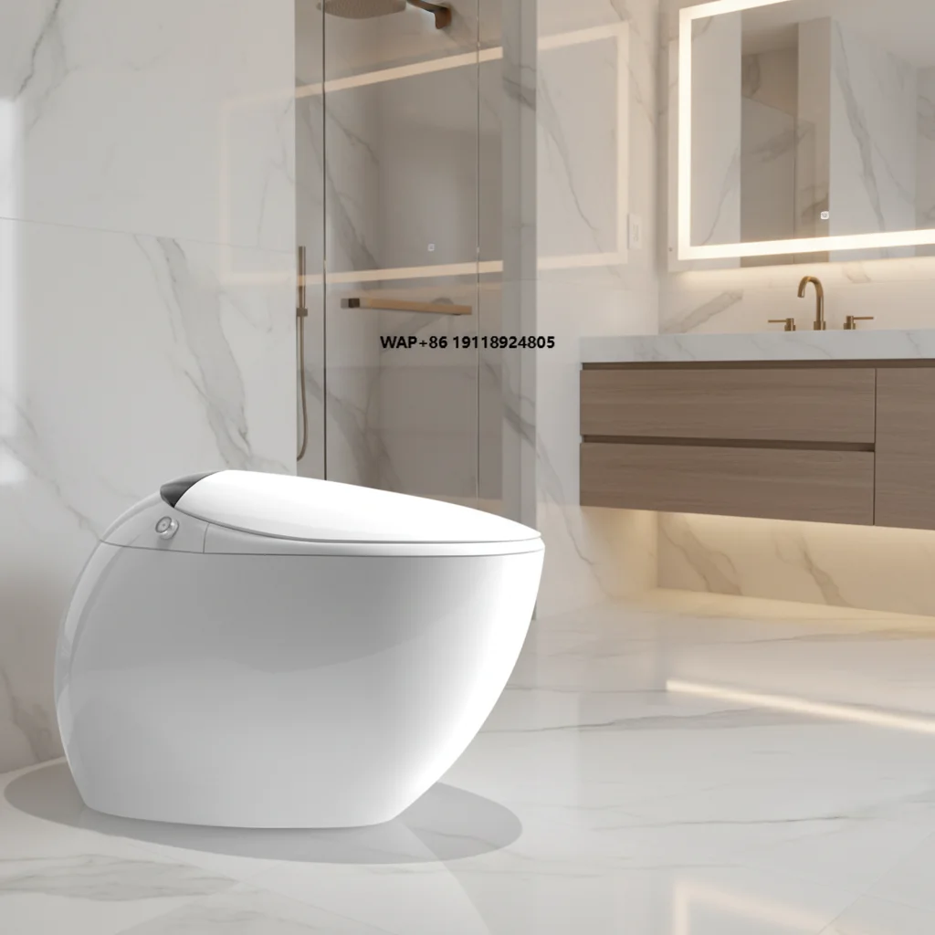 

Умный унитаз новой модели: радарный датчик, автоматический смыв, подогрев сиденья, пульт ДУ, P-образный сифон, задняя промывка, современный дизайн