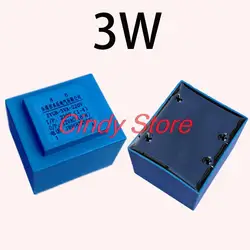 EI 3W 3VA AC 220V To AC 6V 9V 12V 17V 24V 36V Power Mini Sealed Type Plug In PCB Board 4 Pin Waterproof Encapsulated Transformer