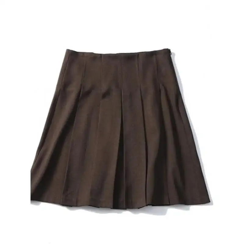 Maxdutti Minimalist And Lazy Women's Skirts Clothing Style In Southern France Elegant Versatile Mini Pleated Skirt Woman Clothes