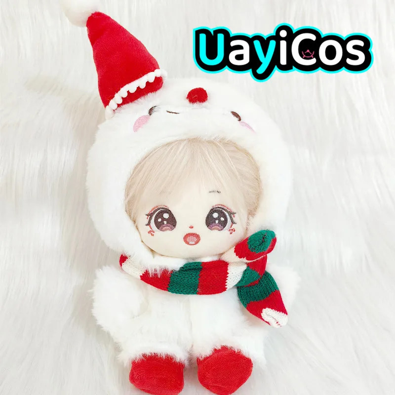 

В наличии 20 см кукольная одежда, свитер, шарф, рождественская елка, шляпа, костюм, мягкие плюшевые куклы, аниме-игрушка, детский подарок на Хэллоуин
