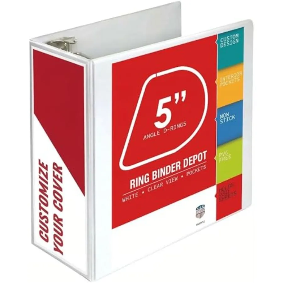 

Rg Bder, Professional Angle D Ring Binder, Presentation Folder for Standard Pages 8. x with Pockets, Crystal Clear View 1 Pack