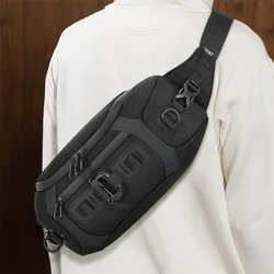 Riñonera táctica multifunción para deportes al aire libre, bolso de pecho impermeable para hombre, bolsos cruzados para hombre