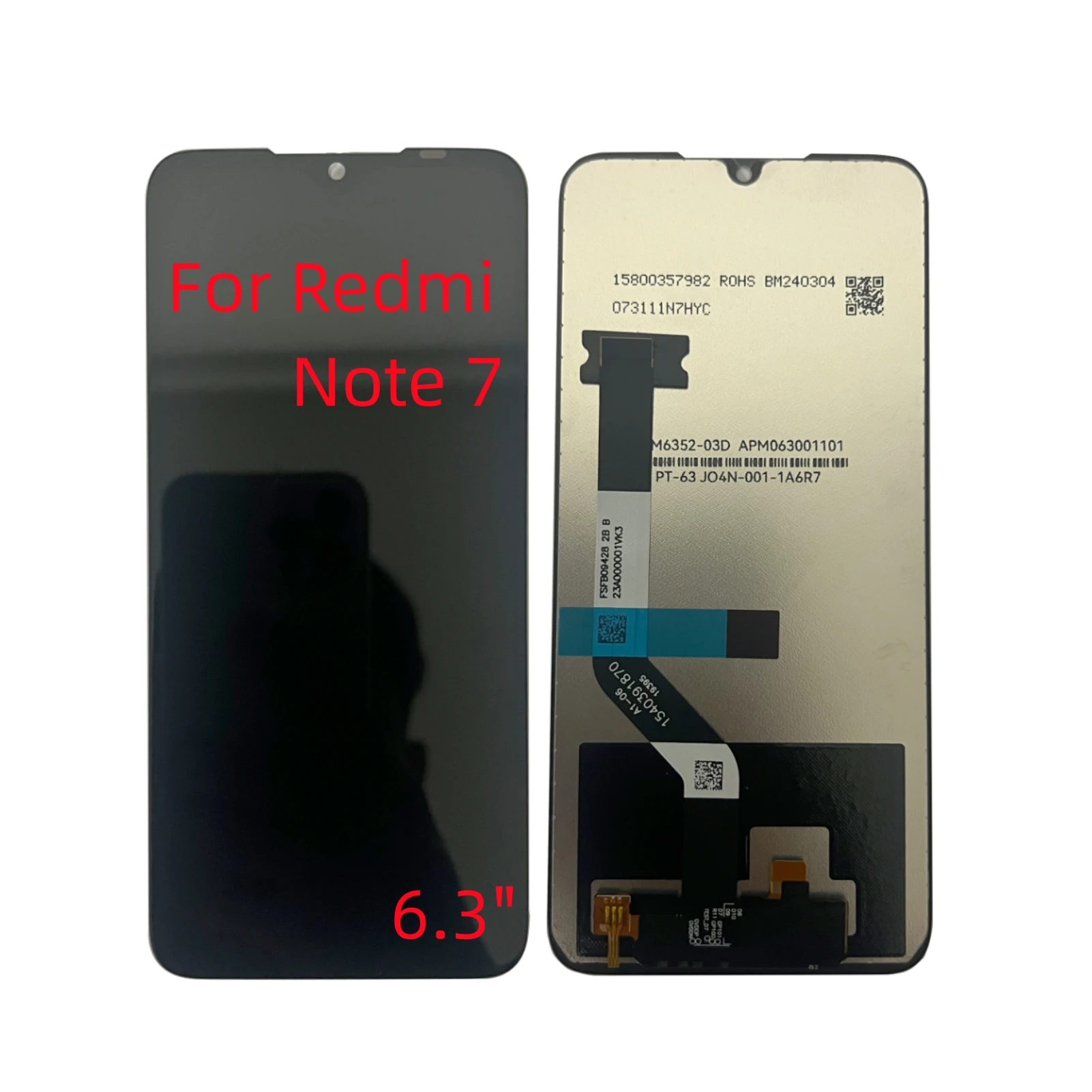 

For Redmi Note 7 Display LCD Touch Screen Digiziter Assembly For Xiaomi Redmi Note7 M1901F7G/H/I 6.3"LCD Display