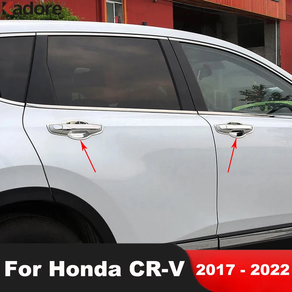 

Накладка на боковую дверную ручку для Honda CRV CR-V 2017 2018 2019 2020 2021 2022, хромированные внешние аксессуары для автомобиля