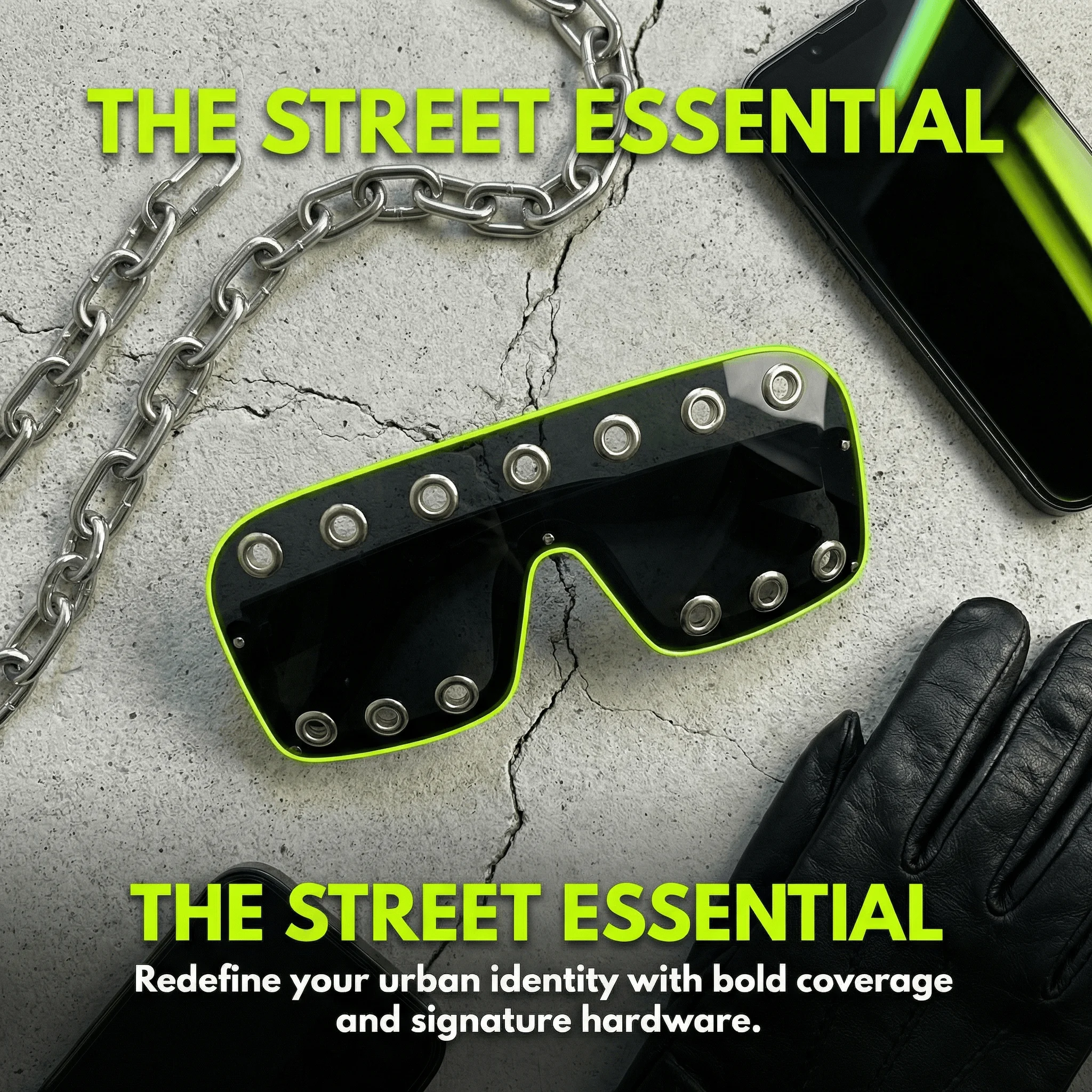 Cyberpunk glasses trendy cool - Street Fashion Glasses 评论和价格