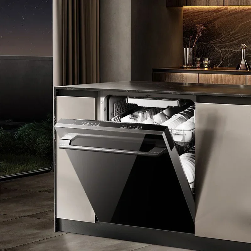 18-13 set di stoviglie Lavastoviglie per uso domestico Disinfezione e sterilizzazione ad alta temperatura Lavastoviglie incorporata 8 Prog di pulizia