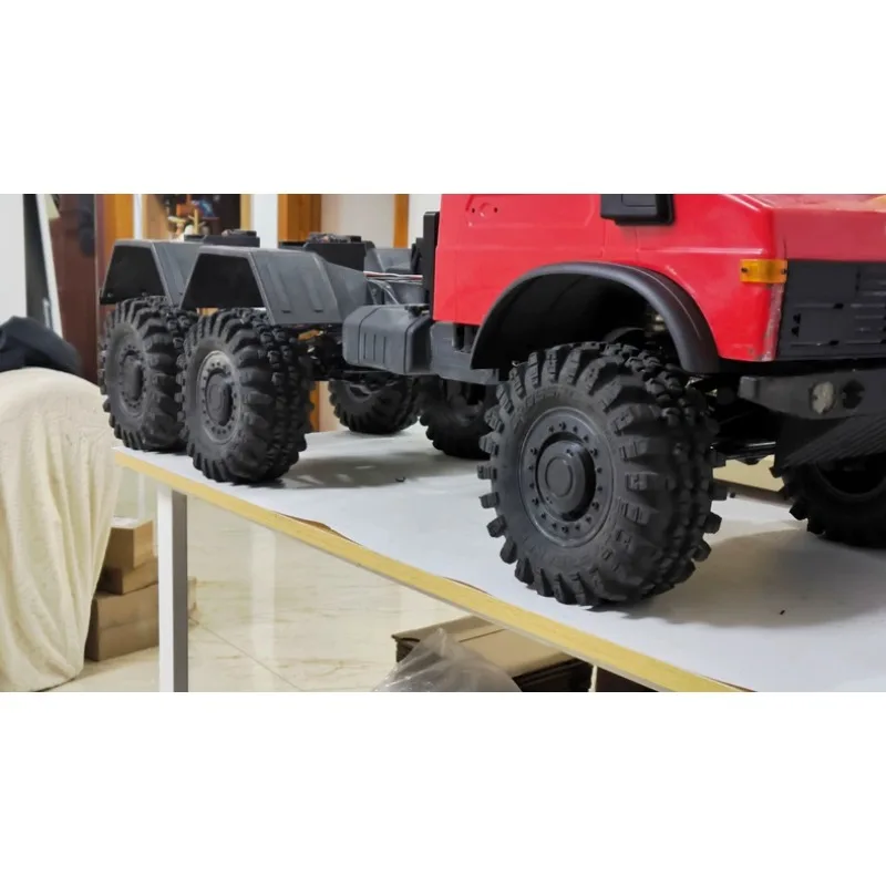 3D Printed For CROSSRC EMO X/XX/XXL 1/6  Scale RC Crawler Scale Hub Caps Unimog Style PETG-CF  Bolt-On Direct Fit Upgrade Parts