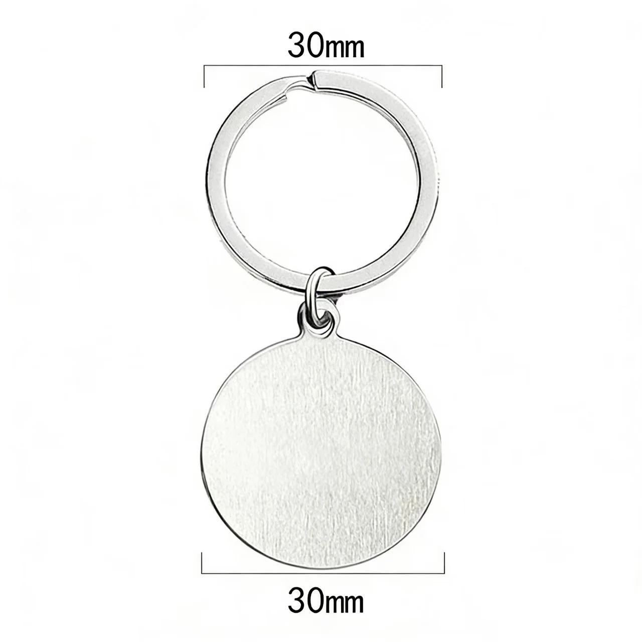 Customized Stainless Steel Keyring  Red Medical Alert Symbol Keychain DIY Jewelry Gifts Wholesale