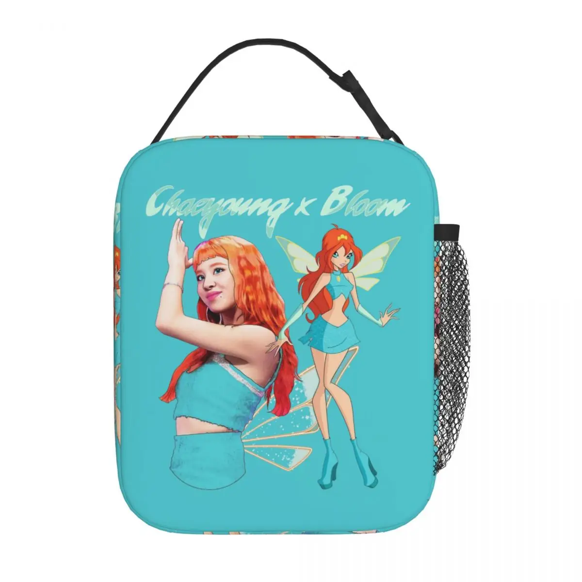 Chaeyoung X Bloom Thermal Insulated Lunch Bag for Work kpop twice Portable Food Bag Thermal Cooler Lunch Boxes