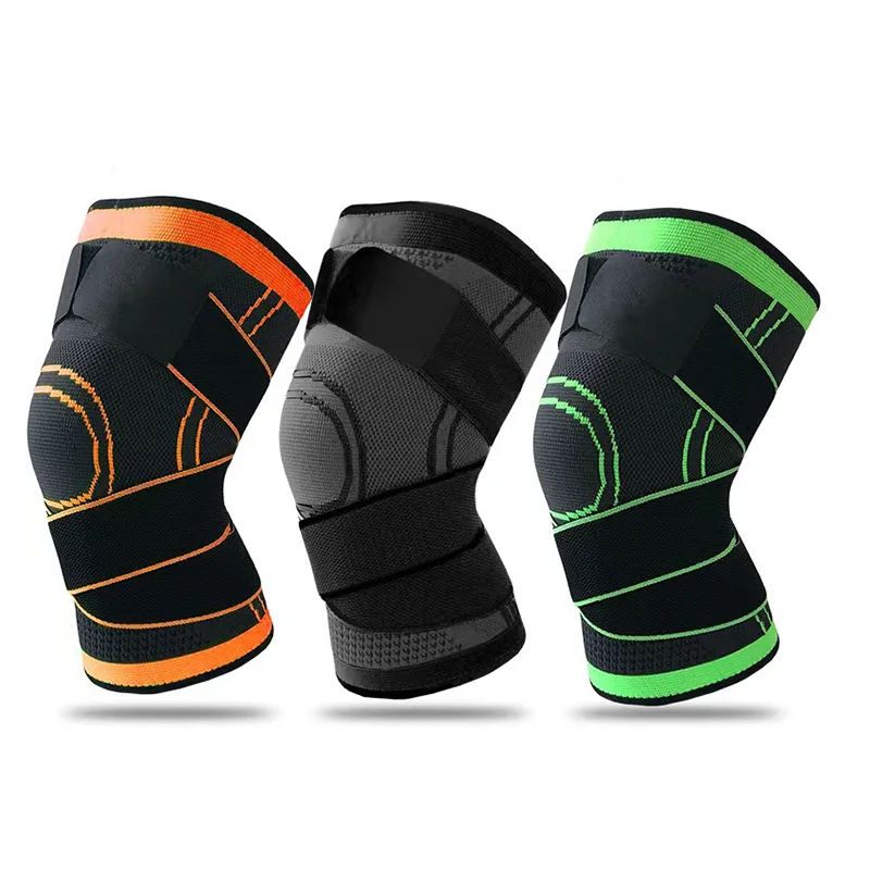 Sport Compression Knee Support Meniscus Brace Arthritis Patella Protector Breathable Nylon Elastic Leg Pad Running Basketball