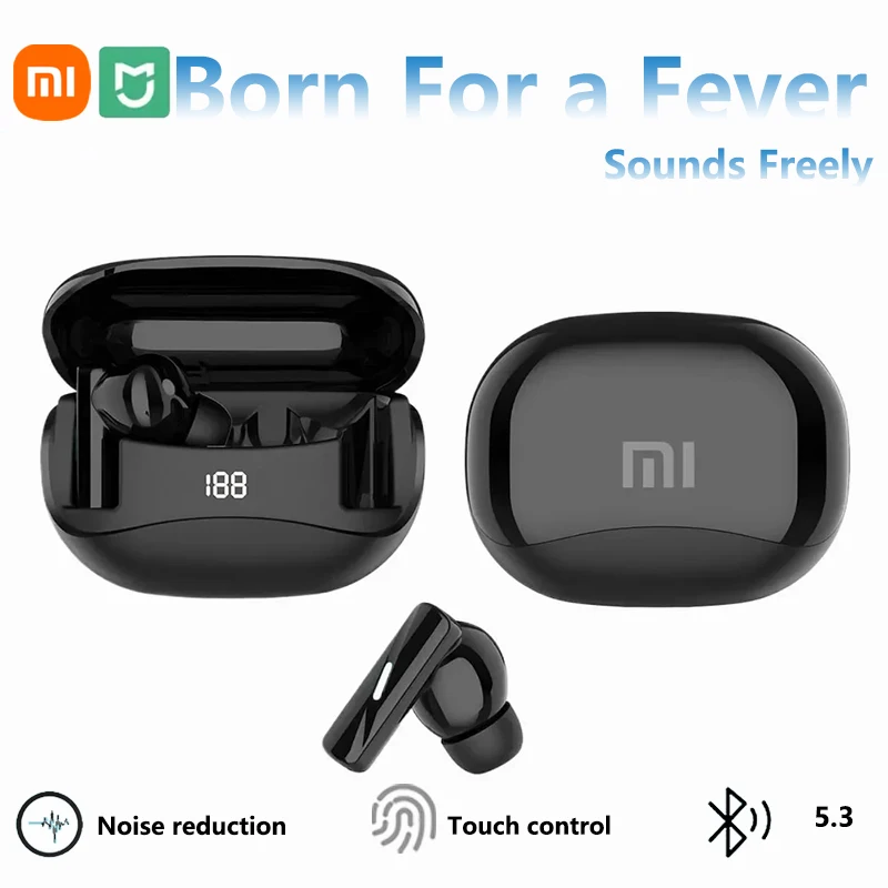 Xiaomi Mate60 pro Bluetooth Earphones Wireless Headphones Noise Cancelling Headset with Mic HiFi Stereo Sports Earbuds