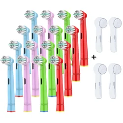 Electric Toothbrush Replacement Heads Compatible with Kids Oral B Braun Soft Bristles and Small Brush Heads for Sensitive Teeth