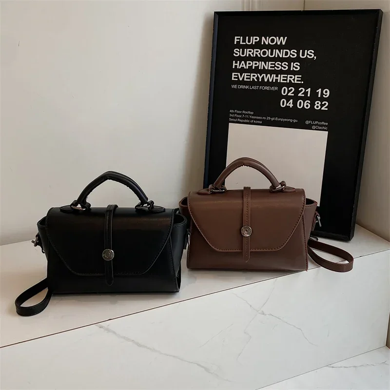 This Year's Popular Bag for Women 2024 New High-end Texture Retro Crossbody Bag Fashionable Hand-held Small Square Bag Пакет