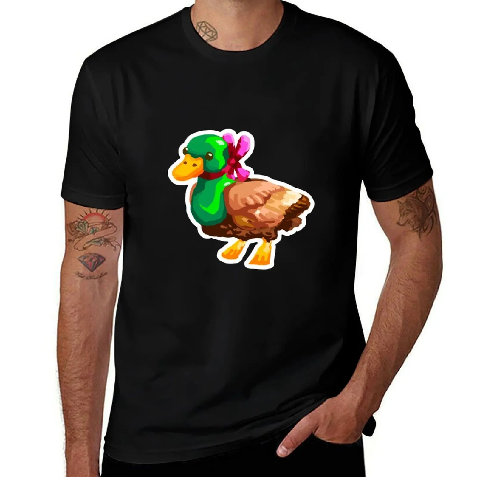

Stardew Valley duck T-Shirt luxury designer funny meme t-shirts quick-drying mens designer t shirt