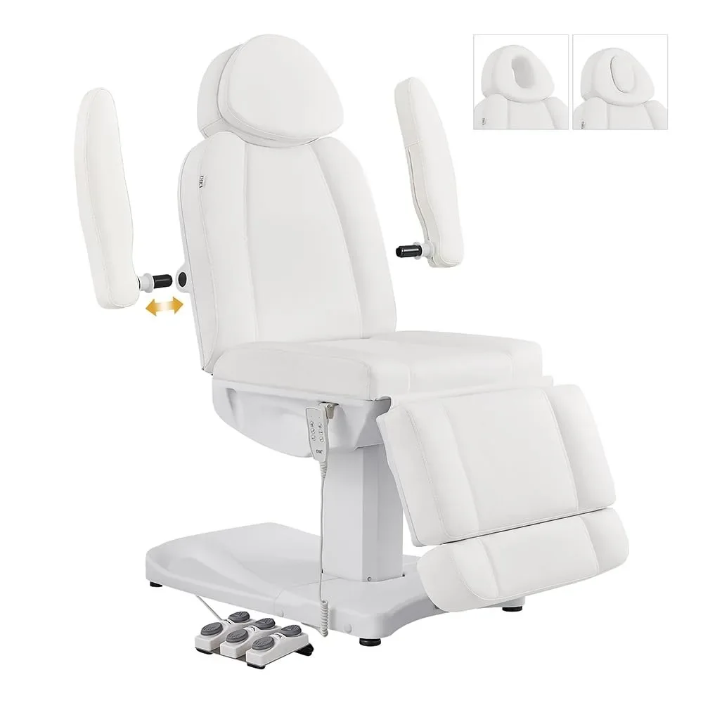 Full Electrical Medical Aesthetic Chair Facial Beauty Bed Podiatry Doctors Office Chair with 3 Motors Ink