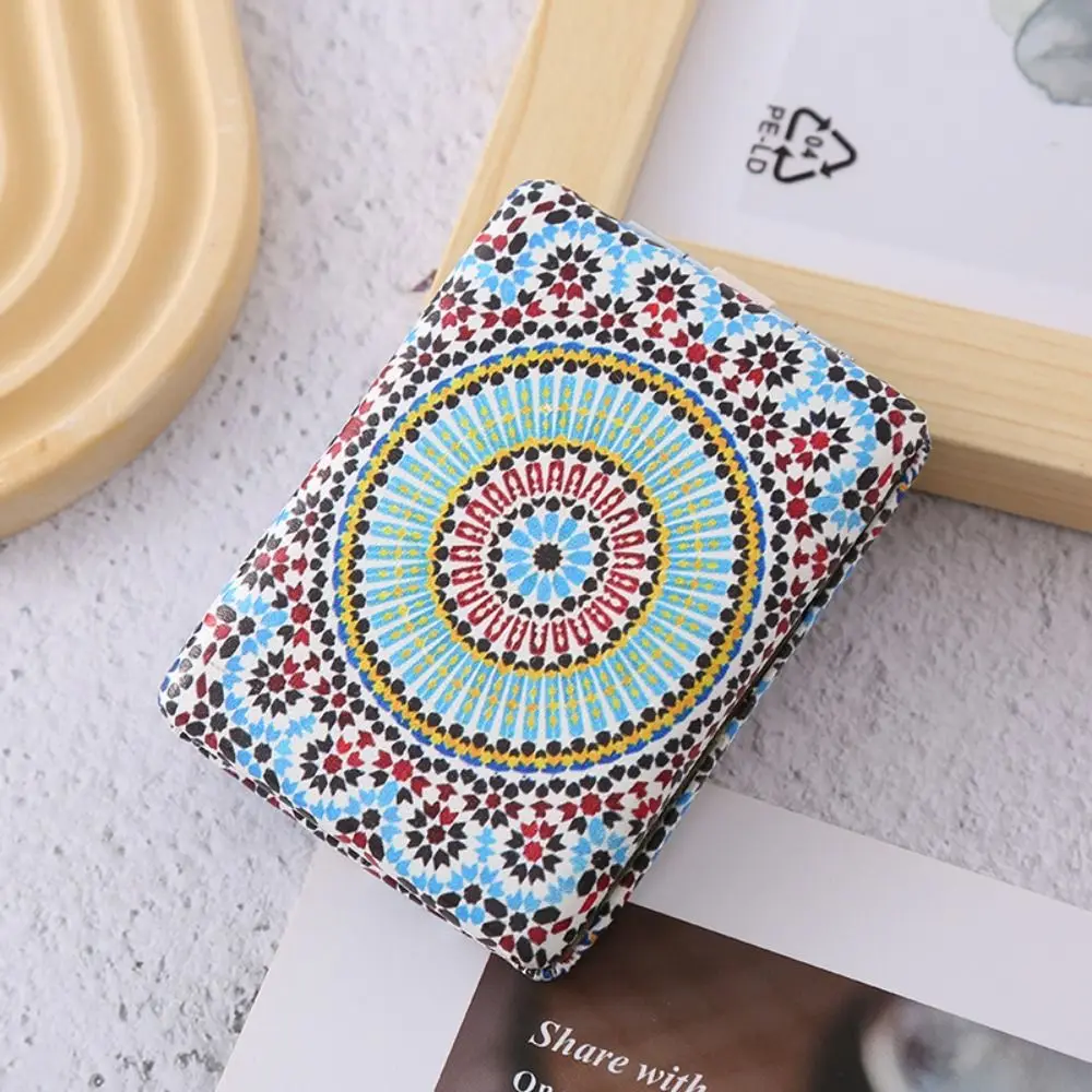 Bohemia Style Exquisite Mirror High Definition Ethnic Hand Beauty Mirror Elegant Double-sided Pocket Makeup Mirror Children