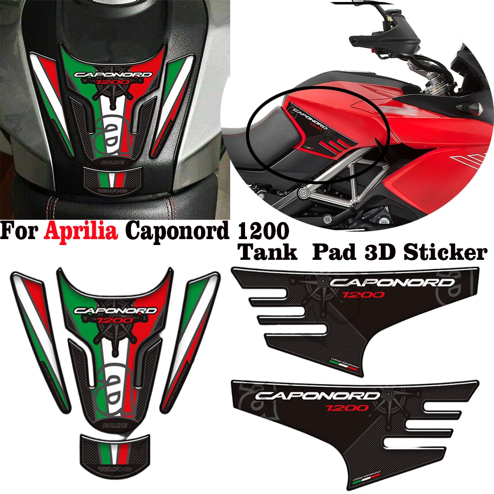 

New Model For Aprilia Caponord 1200 Rally Motorcycle Tank Pad Protector Sticker Decal Gas Knee Tank Traction Pad Side 2013-2022