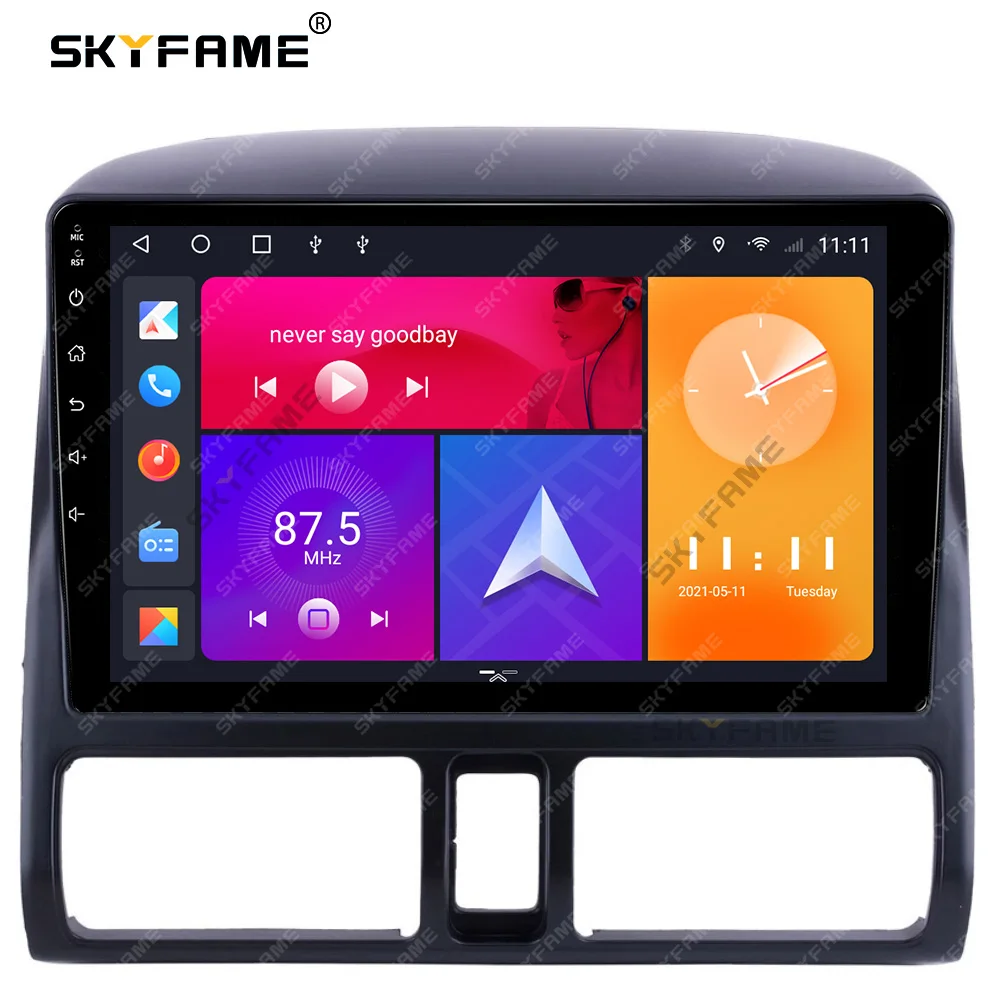 SKYFAME автомобильная рамка, адаптер для фасции, Android радиоприемник, комплект панели для крепления приборной панели для Honda CRV C-RV