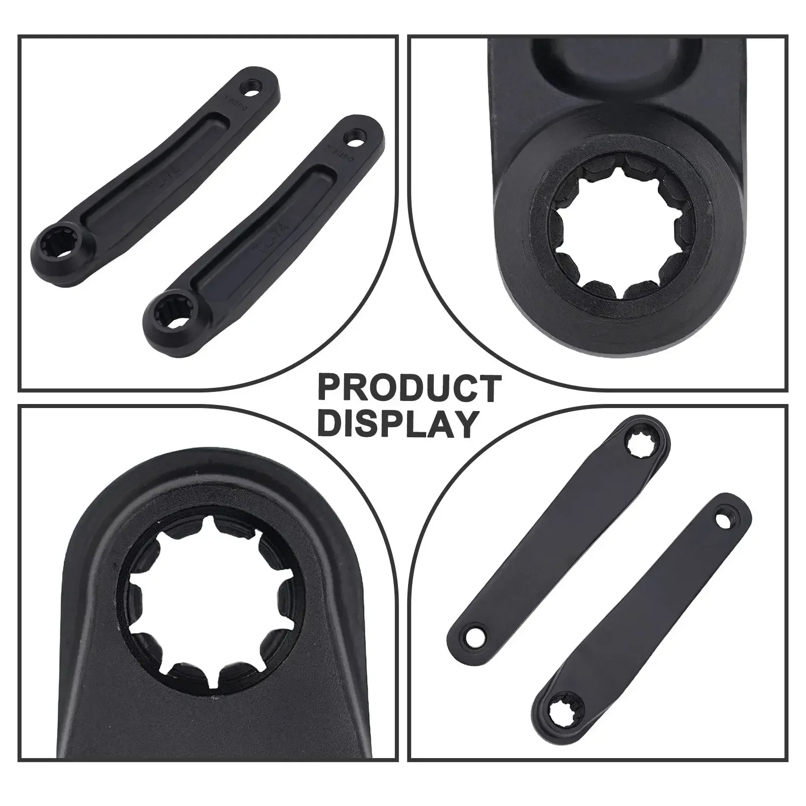 1set Central Motor Crank 10 Teeth 170mm Anodized Splin1e Crank Kit For BNI- ISIS Motor Crank For Bafang- For Bosch For Ebike