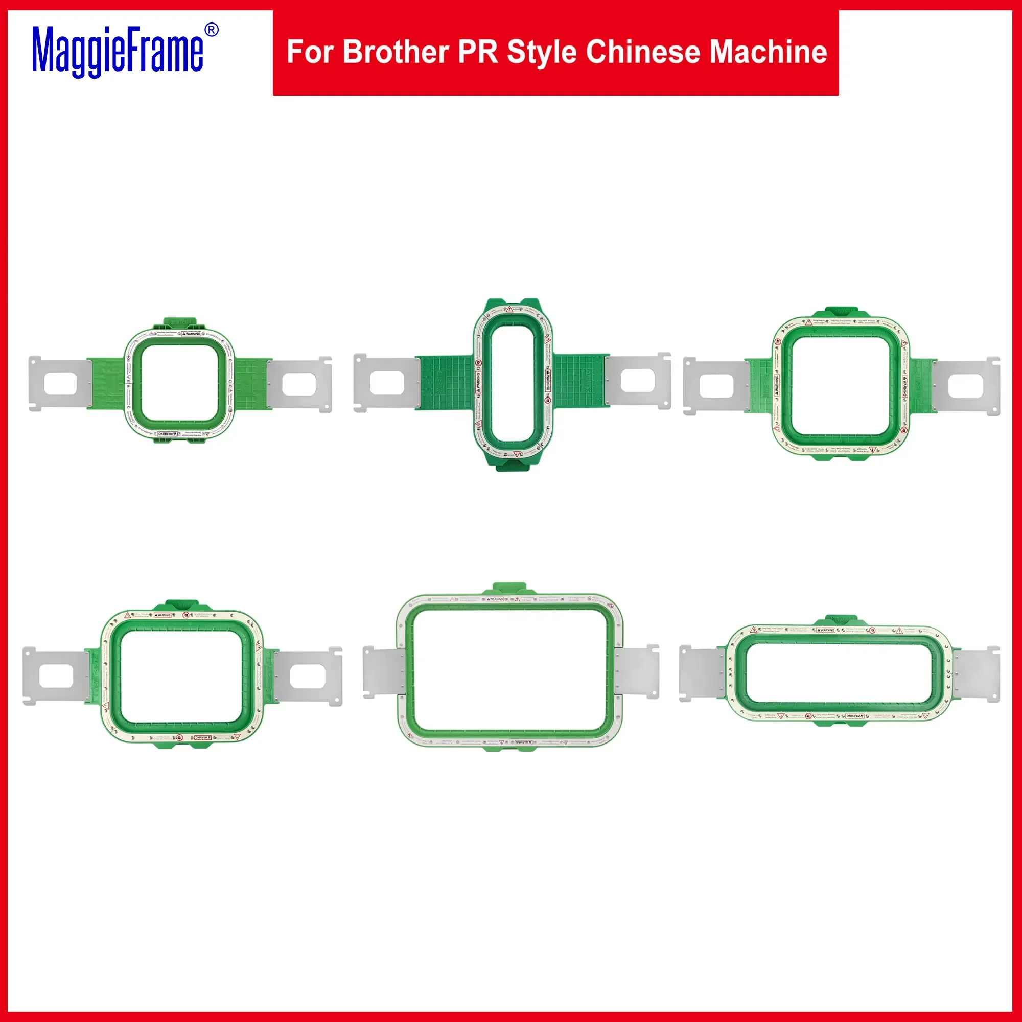 MaggieFrame Magnetischer Stickrahmen für Chinesische Stickmaschinen im Brother PR-Stil, Maggie Frame