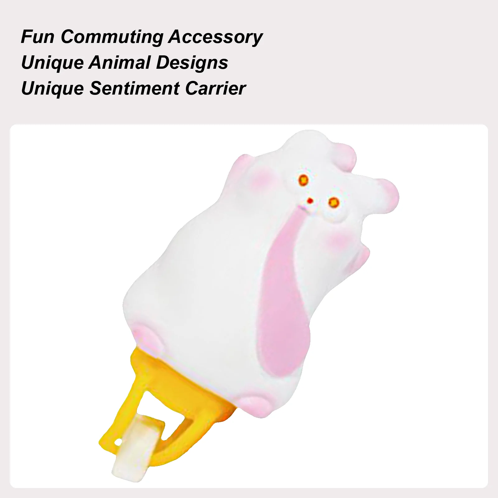 

Bike Handlebar Figurine Cartoon Animal Ornament For Bike Handlebar Waterproof Cycling Accessory For Stem Kids Helmet Motor